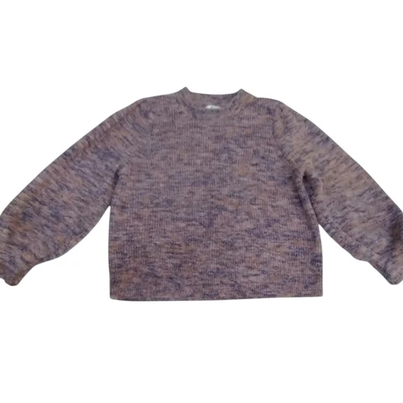 Madewell Women's Space-Dyed Eaton Puff Wool Blend Sweater size XL‎ Cozy Romantic - Picture 3 of 8